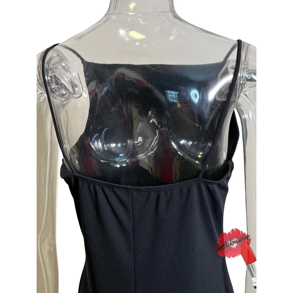 Vintage‎ Pulse Mini Dress Large Black Whimsigoth Party Beaded Cocktail - Picture 5 of 12